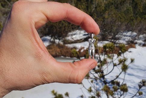 CELTIC WARRIOR, PRINCE OF GLAUBERG, SILVER PENDANT