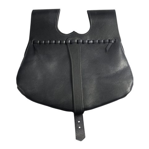 MEDIEVAL LEATHER BAG 13TH - 15TH CENTURY BLACK