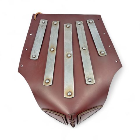 VARYAG - LEATHER BRACER WITH IRON STRIPES - 1 PIECE