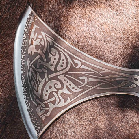 SKJALDBORG, ETCHED VIKING AXE
