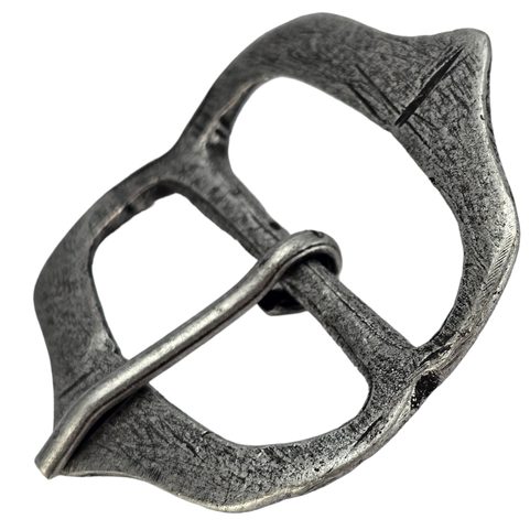 MEDIEVAL BUCKLE, CASTLE OF SION NEAR KUTNÁ HORA, BOHEMIA, 15TH CENTURY, ZINC