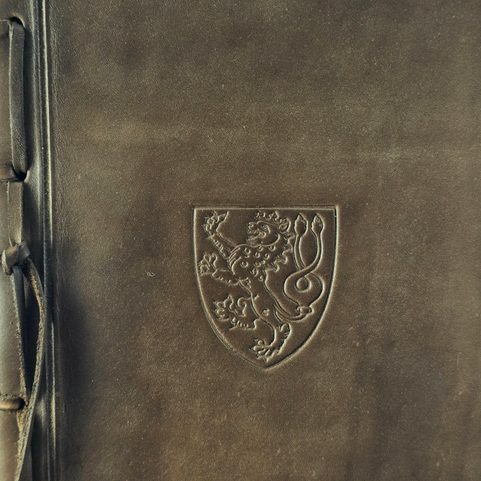 BOHEMIA, MEDIEVAL LEATHER NOTEBOOK, UNLINED, BROWN