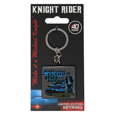 KNIGHT RIDER PORTE-CLÉS EN MÉTAL 40E ANNIVERSAIRE ÉDITION LIMITÉE