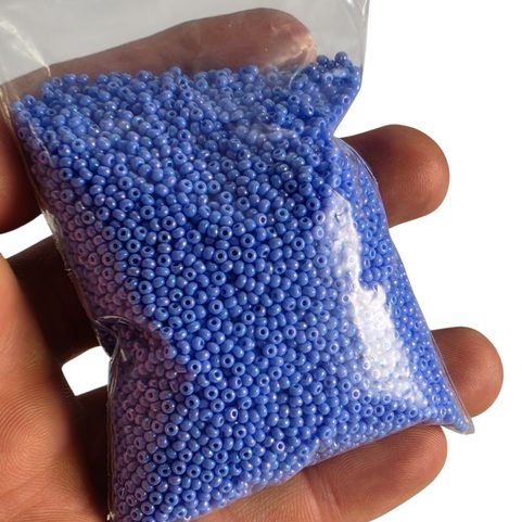 PERLES DE ROCAILLE PRECIOSA, BLEU CLAIR, OPAQUE 10 / 0