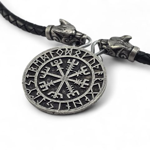 VEGVISIR, BOLO - COMPLET, ZINC, ARGENT ANTIQUE