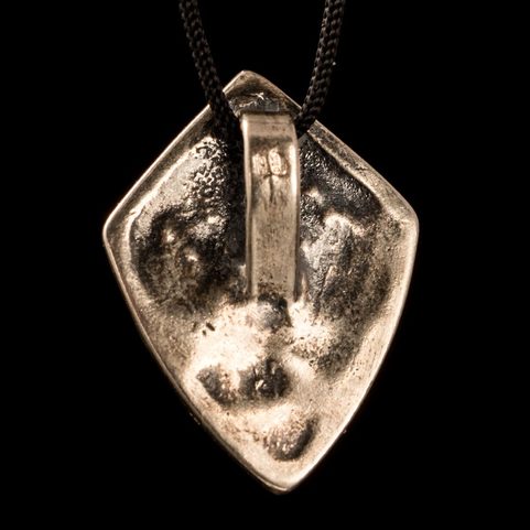 FLEUR DE LIS IN THE SHIELD, PENDANT, SILVER