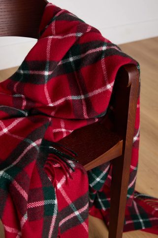 IRISH WOOL BLANKET, LAMB, CHRISTMAS