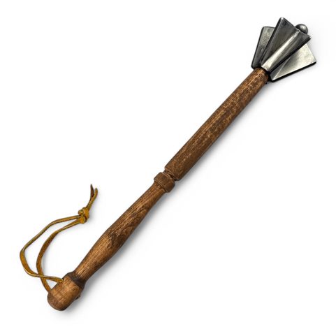 STEEL MACE WITH WOODEN STICK