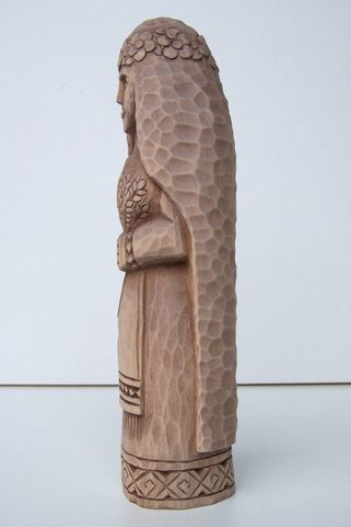 SLAVIC GODDESS ŽIVA, CARVED IN WOOD