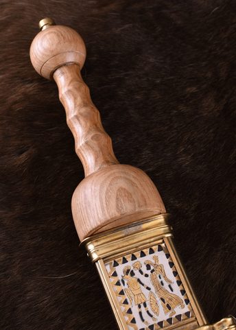 ROMAN GLADIUS POMPEII WITH LEATHER SCABBARD