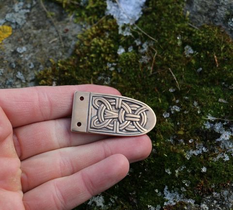 VIKING STRAP END, BIRKA, BRONZE