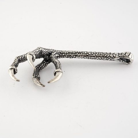 BIRD CLAW, PENDANT, SILVER