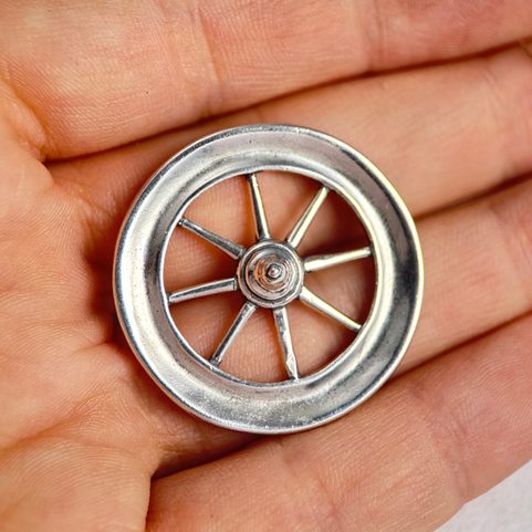 TARANIS WHEEL, CELTIC REPLICA, SILVER