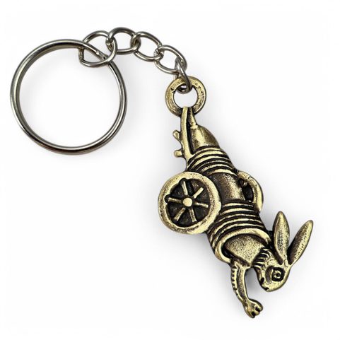 HARE IN THE CANNON, KEY CHAIN, KINGDOM COME: DELIVERANCE II, ZINC