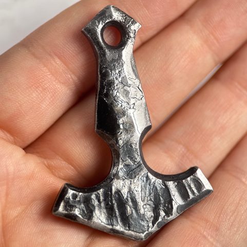 HAGAL, HAND FORGED THOR'S HAMMER, PENDANT