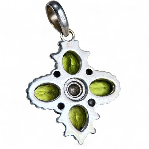 VICENZA, SILVER PENDANT, PERIDOT AG 925/1000