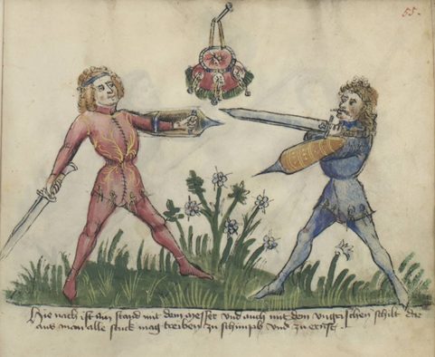 UHER-SCHILD, 15. JAHRHUNDERT ROT, WEISS