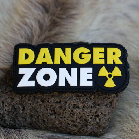 DANGER ZONE PATCH 3D PVC