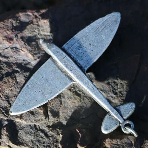 SUPERMARINE SPITFIRE, AIRCRAFT PENDANT, ZINC