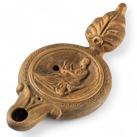 ROMAN OIL LAMP, LYRE