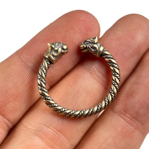 CAT, RING, BRONZE