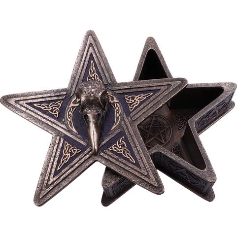 CROW - PENTAGRAM RAVEN BOX 16.5CM