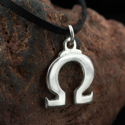 OMEGA, PENDANT, SILVER