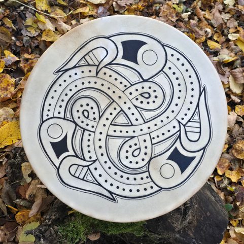 SHAMANIC DRUM, 40 CM - VIKING DRUM