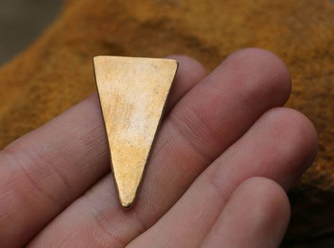 ANGLO-SAXON BRONZE SEGMENT FROM DRINKING HORN, TAPLOW- 1 PIECE