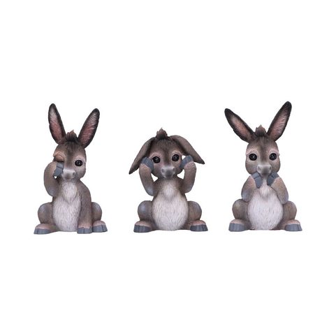 DONKEYS, CAN'T SEE, CAN'T SPEAK, CAN'T HEAR 3 PIECES