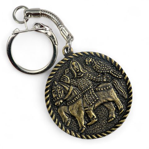 FAUCONNIER MÉDIÉVAL MORAVIA MAGNA PORTE-CLÉS EN ZINC