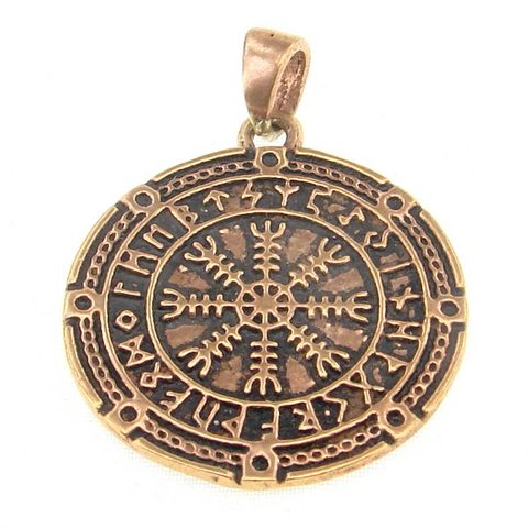 AEGISHJALMUR - PENDENTIF EN BRONZE