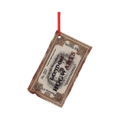 HARRY POTTER HOGWARTS TICKET HANGING ORNAMENT