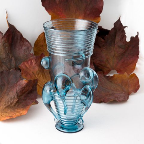 VENDEL CUP, BLUE GLASS, 7TH CENTURY