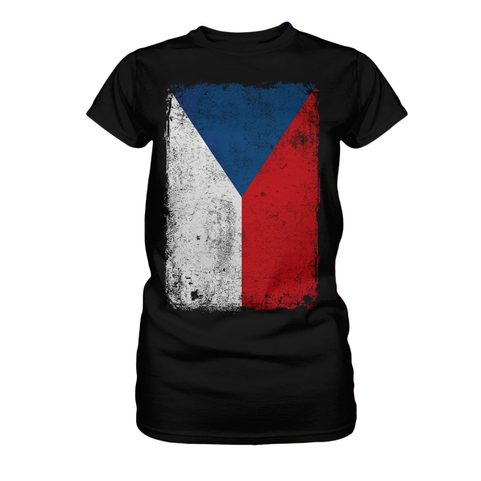 CZECH FLAG, LADIES T-SHIRT
