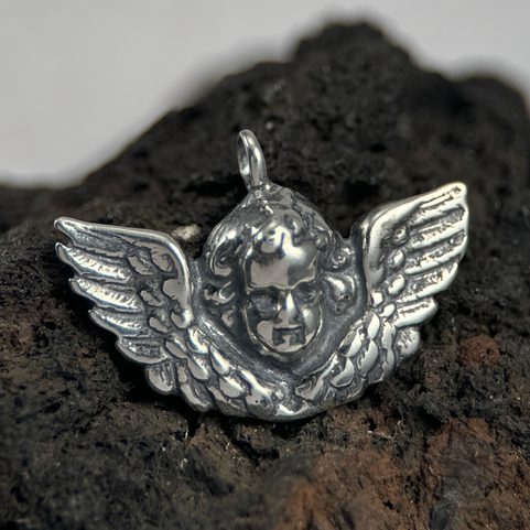 CUPID, SILVER PENDANT