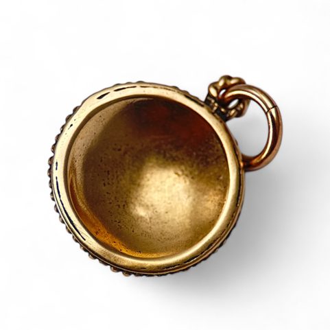 ISOLDA, LAPIS, BRONZE PENDANT