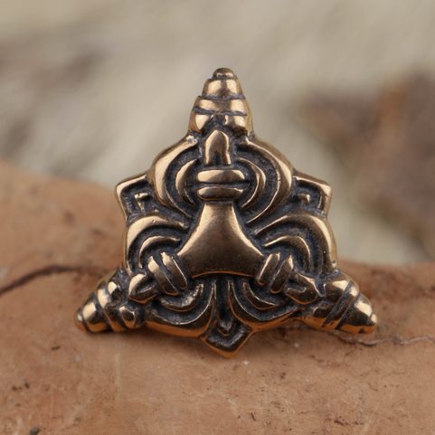 VIKING BELT STUD, BORRE, BRONZE