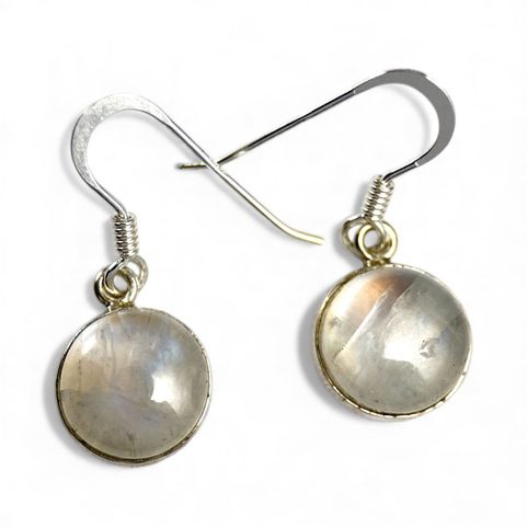 RAINBOW SILVER MOON EARRINGS, AG 925/1000