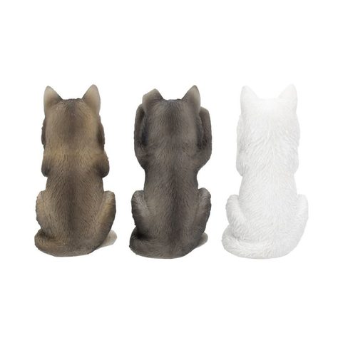 THREE WISE WOLVES, FIGURINES SET