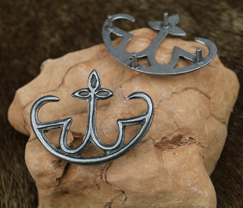 METAL FITTING FOR MEDIEVAL POUCH, 1 PIECE