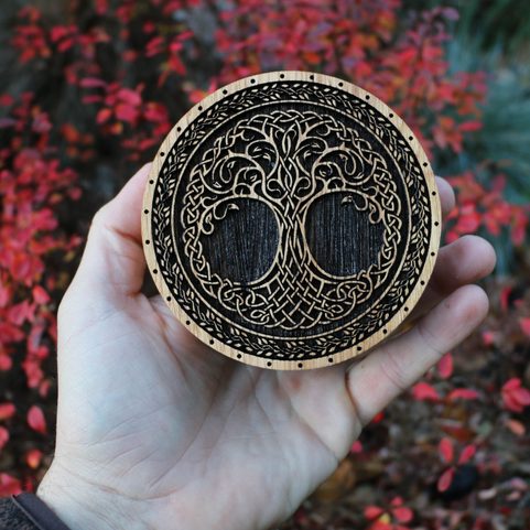 LEBENSBAUM, EICHENKASTEN FÜR SPARKEN UND ARMBÄNDER