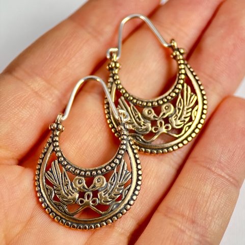 BYZANTINE EARRINGS, X. CENT., VIKING RUS, BRONZE