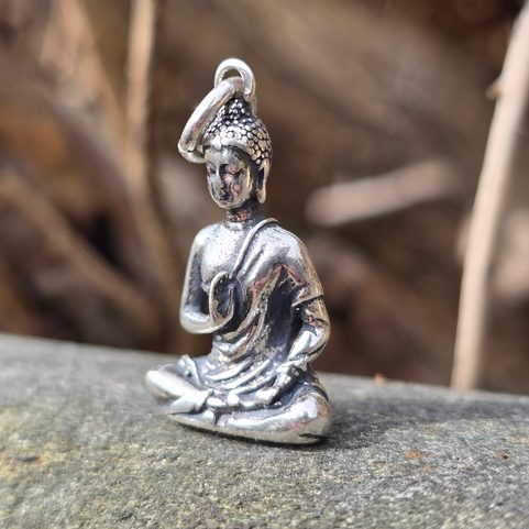 BUDDHA, CHAKRA-ANHÄNGER, AG 925