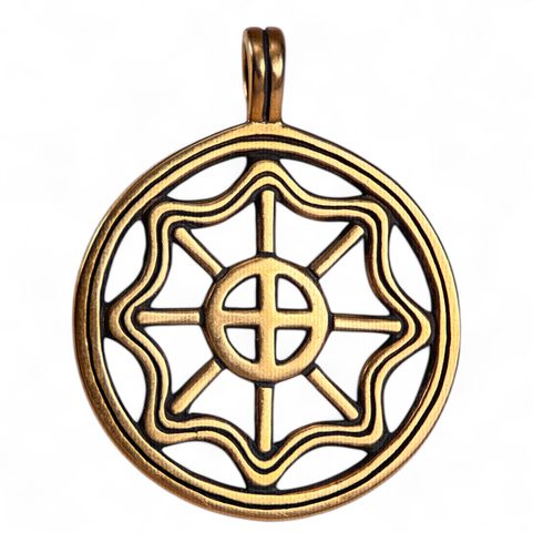 SLAVIC SUN II, BRONZE PENDANT