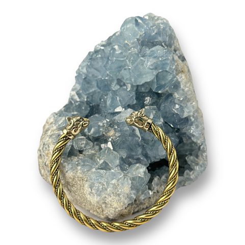 CAITLIN, CELTIC CAT, BRACELET, BRASS