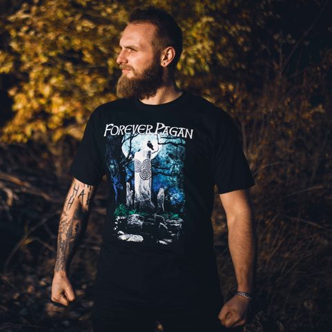 FOREVER PAGAN, HERREN-T-SHIRT FARBIG, NAAV