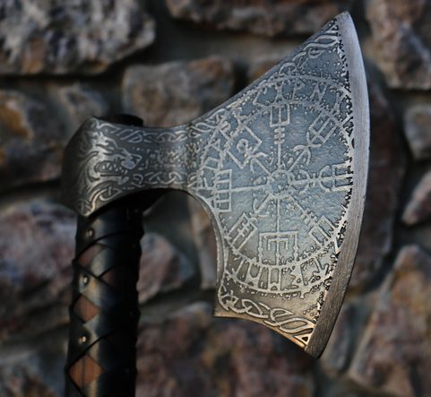 FENRIR, ETCHED VIKING AXE