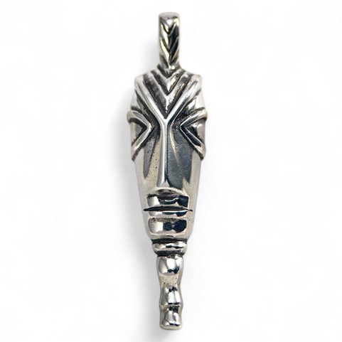 CELTIC HEAD, LA TENE REPLICA, MOTIVE FROM FIBULA, TALISMAN, SILVER PENDANT, AG 925