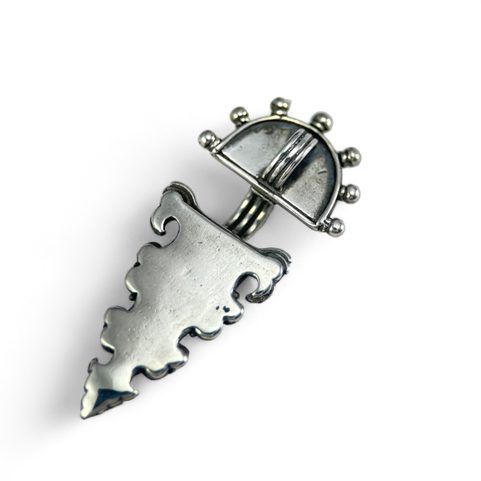 TÊTE D'AIGLE, FIBULE DÉBUT MOYEN ÂGE VERSION PENDENTIF - ARGENT 925